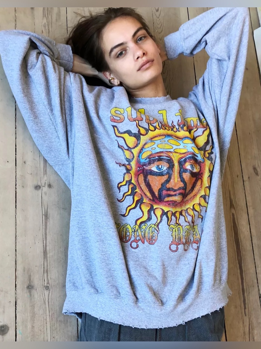 Urban Outfitters Sublime Sun Oversized Crew Neck Sweatshirt Size S/M